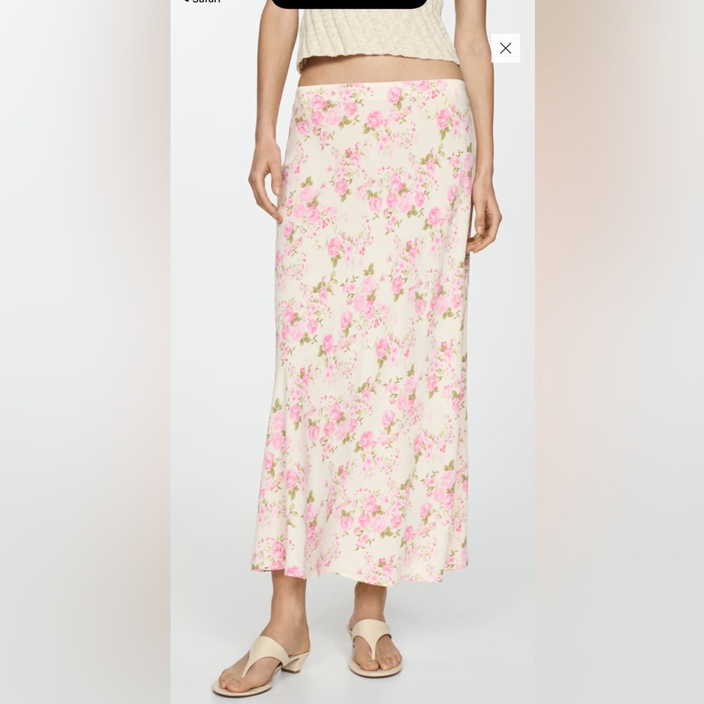 Mango Cream Maxi Slip Skirt Resort Wear